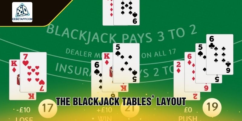 The Blackjack Tables’ Layout